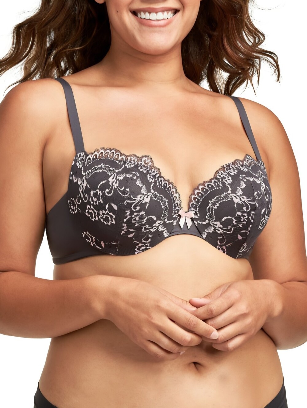 MAIDENFORM🩷 Love the Lift Push Up Lace Plunge Underwire Bra SIZE 36D